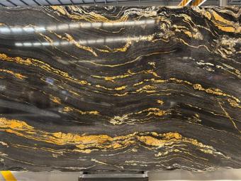  Brazilian Cosmic Gold Granite Slabs for Designers 