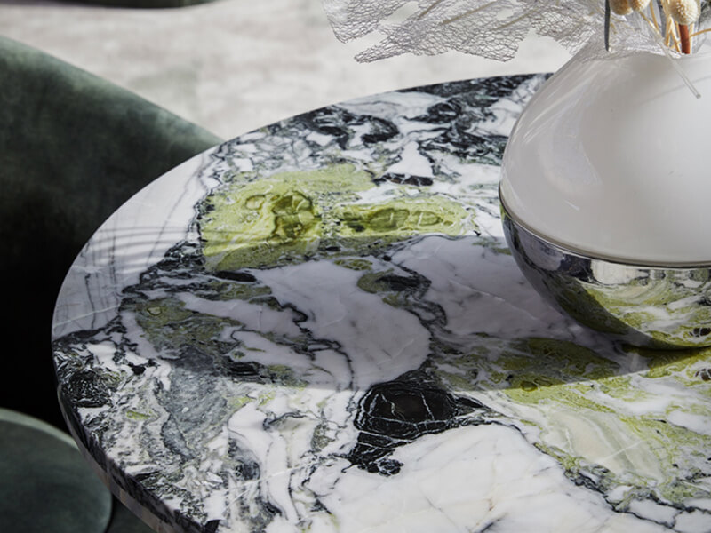 Ice Jade Green Marble Atrae la atención de los compradores extranjeros
