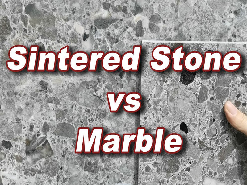 La diferencia entre el mármol y la piedra sinterizada
